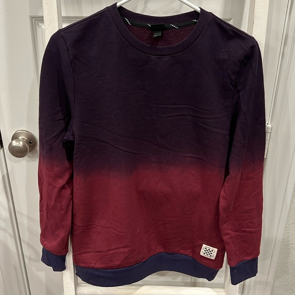 Maroon/Dark Red Boys Youth Sz Large (12/14) Long Sleeve Sweatshirt by Art Class